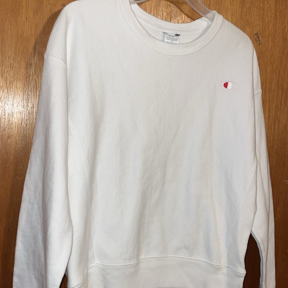 •CHAMPION•NWOT WHITE REVERSE WEAVE CREW NECK SWEATESHIRT SIZE SMALL - Picture 7 of 8